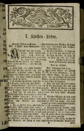 I. Kirchen-Lieder.