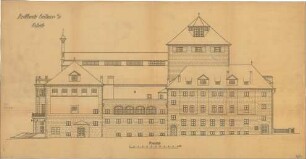 Fischer, Theodor; Heilbronn; Stadt-Theater - Ostseite (Aufriss)