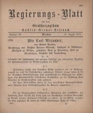 Nr. 22 : 18. August 1874