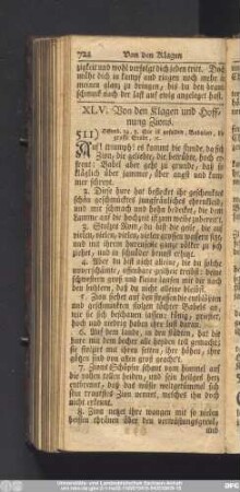 XLV. Von den Klagen und Hoffnung Zions.