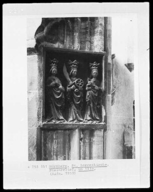 Die heiligen Katharina, Barbara und Agnes