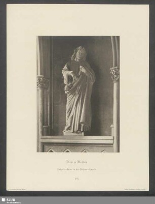 Dom zu Meißen. Zachariasstatue in der Johanneskapelle
