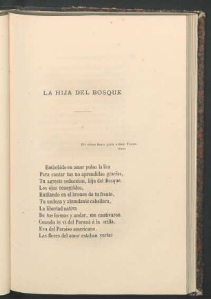La hija del bosque