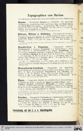 Topographien von Merian