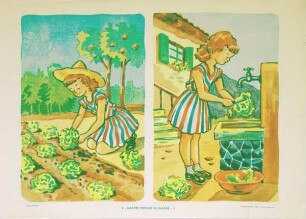 Marthe prépare la salade I