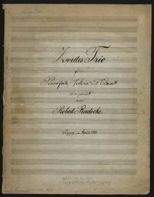Trios; vl, vlc, pf; As-Dur; op.30