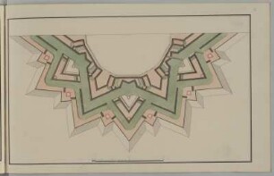 Festungsbau, idealtypischer Entwurf nach Baron van Coehoorn, Teilgrundriss : Festungsbau, idealtypischer Entwurf nach Menno Baron van Coehoorn (1641-1704), Teilgrundriss, Prinz Karl Christian Joseph von Sachsen, 1751. Feder, Pinsel in Wasserfarbe/Papier. 30,2 x 47,8 cm. Maßstab ohne Maßeinheit.