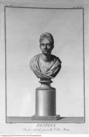Il Museo Pio-Clementino, Tomo I-VII, Tomo VI: Busti del Museo Pio-Clementino, Kolossalkopf der Pompea Plotina