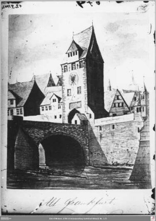 Frankfurter Brückenturm von Südosten