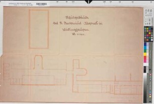 Lüdinghausen (Lüdinghausen) Schulgebäude des St. Antonius Klosters Grundriß, Dachgeschoß 1940 1 : 100 63 x 97 kol. Pause Amtsbauamt Prov. Schulkollegium Nr. 7900