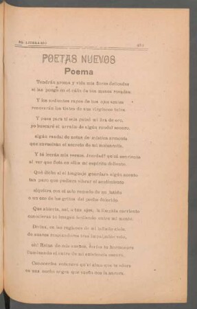 Poema : Poetas nuevos