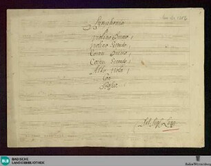 Symphonies - Don Mus.Ms. 1202 : D; DavLa D5