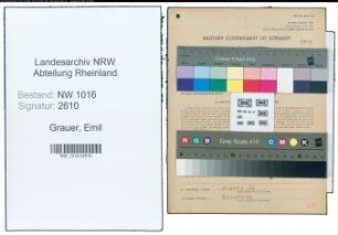 Entnazifizierung Emil Grauer , geb. 10.05.1897 (Handelsvertreter)