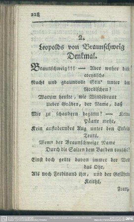 2. Leopolds von Braunschweig Denkmal