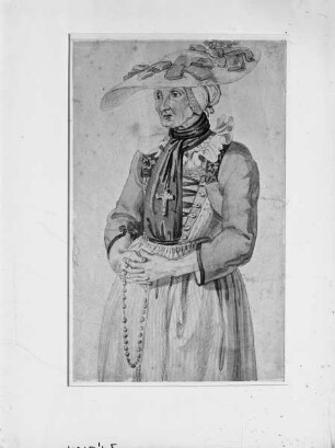 Ältere Frau in Tracht