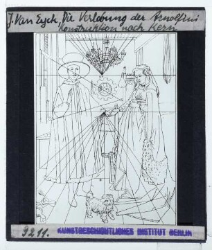 Eyck, Arnolfini-Hochzeit (London NG 186) : Perspektivkonstruktion
