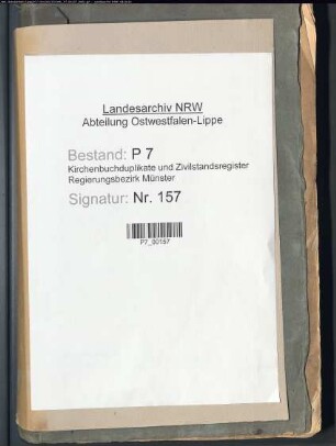 Kirchenbuchduplikat der Katholischen Gemeinde Liesborn (Todesfälle 1850-1874). (Gemeinde: Liesborn, Katholische Gemeinde)