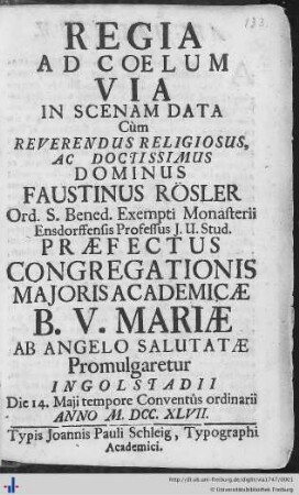 Regia Ad Coelum Via