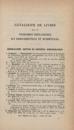 Généralités. Revues et recueils. Bibliographie