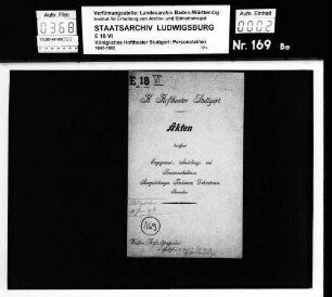 Jooss, Walter; Schauspieler und Hilfsdramaturg; ausgesch.: 1918