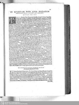 In Quartam Titi Livii Decadem Annotationes Sigismundi Gelenii