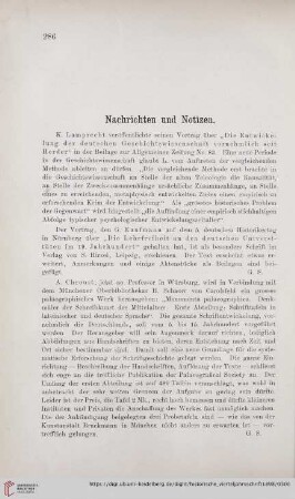 Nachrichten und Notizen