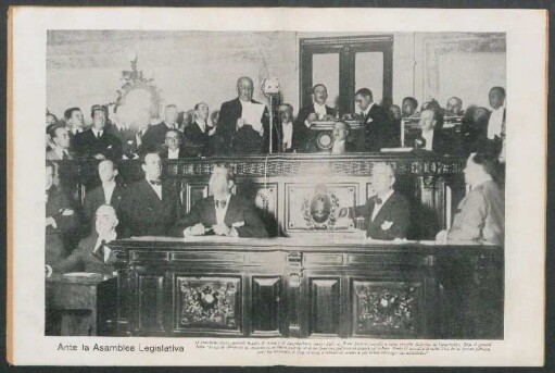 Ante la Asamblea Legislativa