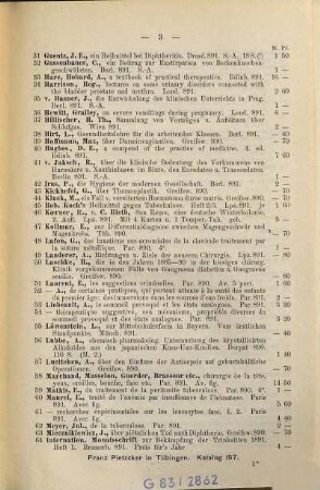 Katalog. 157. 1891