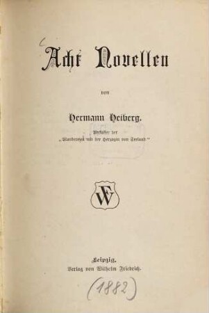 Acht Novellen