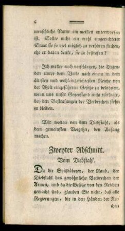 Zweyter Abschnitt. Vom Diebstahl