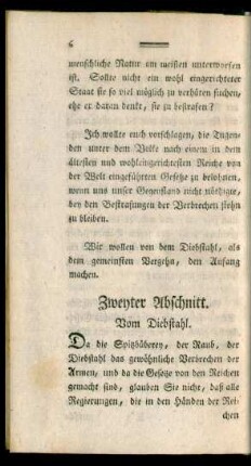Zweyter Abschnitt. Vom Diebstahl