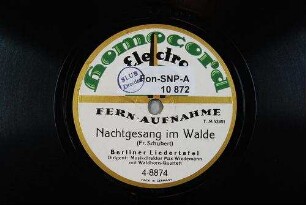 Nachtgesang im Walde / (Fr. Schubert)