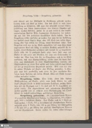 Vergoldung, falsche - Vergoldung, galvanische
