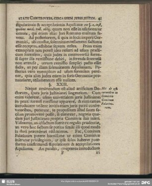 §. XXIII. Nec de usu earundem in Comitivis Comitum Palatinorum
