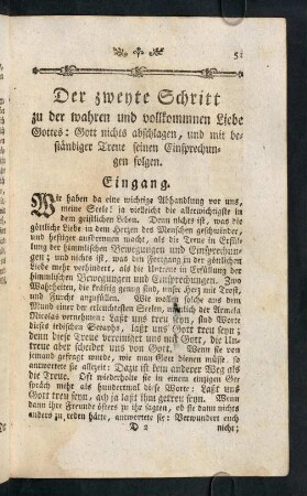 51-72, Gott nichts abschlagen [...] - Zweyter Artikel.