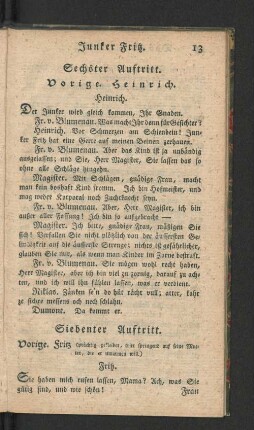 [Sechster Auftritt. - Zehnter Auftritt.]