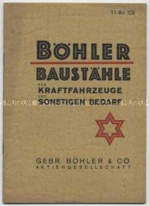 Baustähle für Kraftfahrzeuge und sonstigen Bedarf