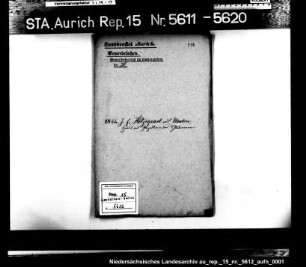 Hausierkonzessionen und -gesuche: J.E. Hitzegard aus Norden, Glaswarenhandel