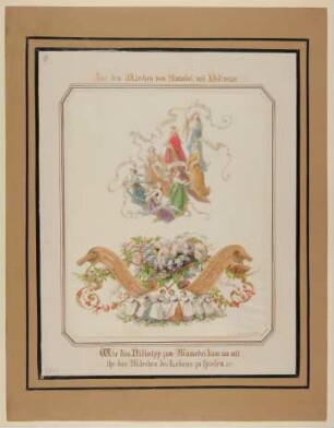 Taufbild für Irene von Flemming, spätere Forbes-Mosse [aus der "geblümten Kassette"]