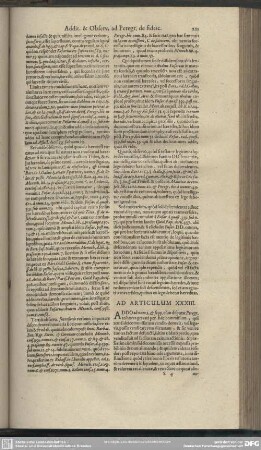 Ad Articulum XXXIII.