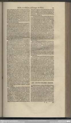 Ad Articulum XXXIII.
