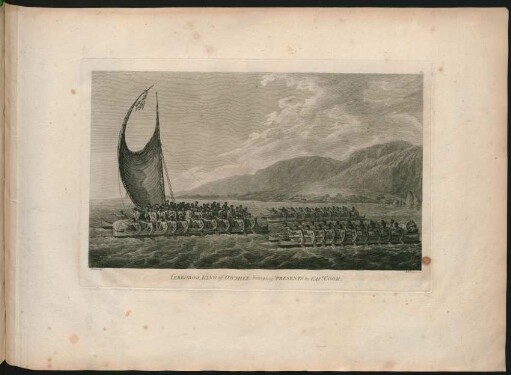 61. Iereoboo, King of Owyhee, bringing Presents to Capt. Cook.