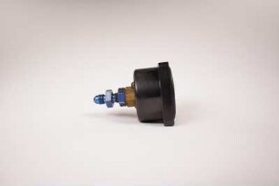 Seitenansicht (links) Hydraulische Druckanzeige