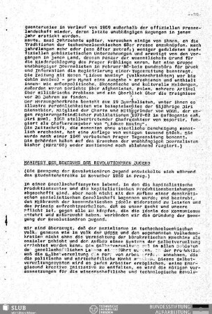 Manifest der Bewegung der revolutionären Jugend