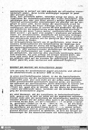 Manifest der Bewegung der revolutionären Jugend