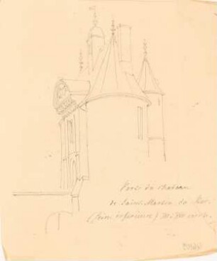 Chateau de Saint-Martin du Rei, Seine-Maritime: Perspektivische Ansicht