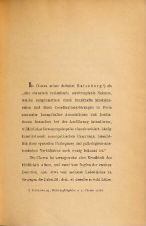 Über den Zusammenhang zwischen Chorea minor mit der Polyarthritis rheumatica acuta und der Endocarditis ...