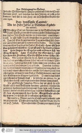 Das dreissigste Capittel