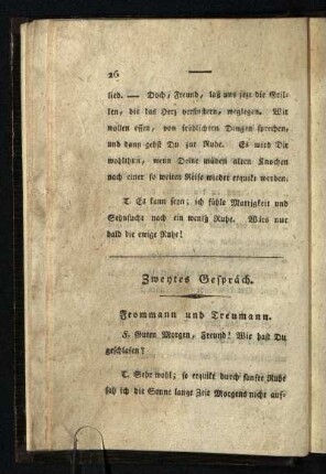 Zweytes Gespräch: Frommann und Treumann