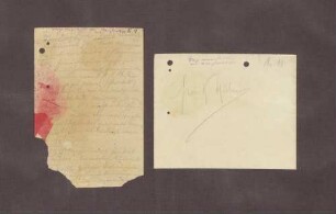 Handschriftliche Notiz zu Ludendorff, Hintze und Wilson